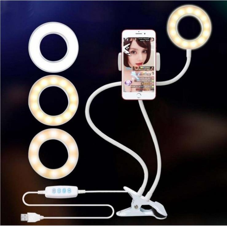 Selfie Ringlight with iPhone Tripod   Cell Phone Tripod with Ringlight
