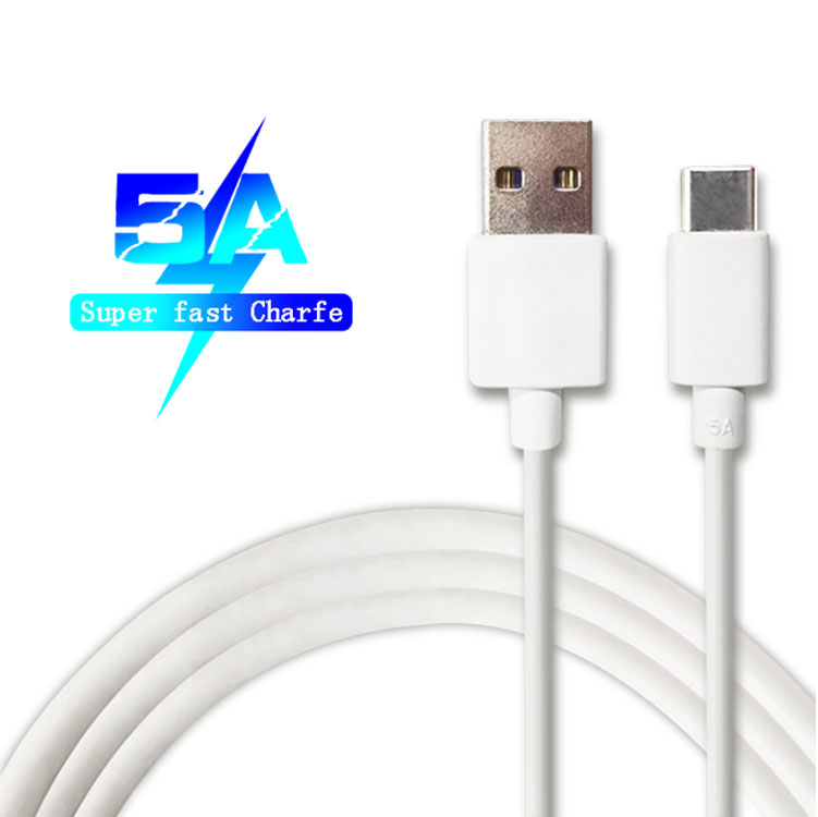 Супербыстрый зарядный кабель usb type-c, 5 А, 0,5 м/1 м/2 м/3 м, 3,1 ПВХ