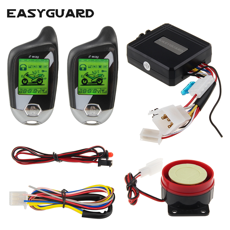 motorcycle alarm system with microwave sensor remote engine start