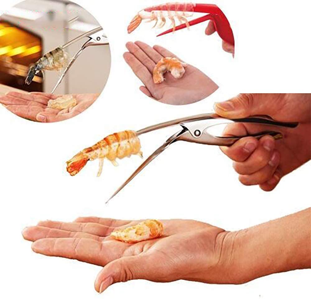 304 stainless steel shrimp peeler household kitchen gadgets shrimp peeler pliers shrimp opener crayfish shelling artifact