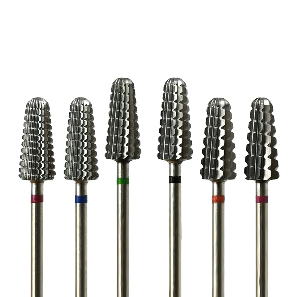 Two-way Volcano Bit 3/32" Carbide Nail Drill Bit Rotary Milling Cutter For Manicure Nail Drill Accessories Tools