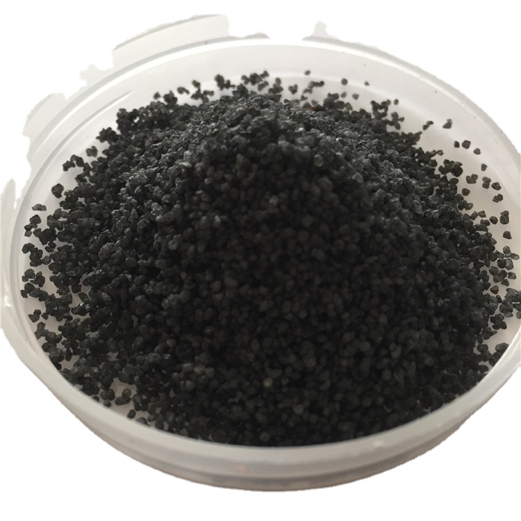 Emery Wear-Resistant Floor Material High Strength Emery for Building black color sand