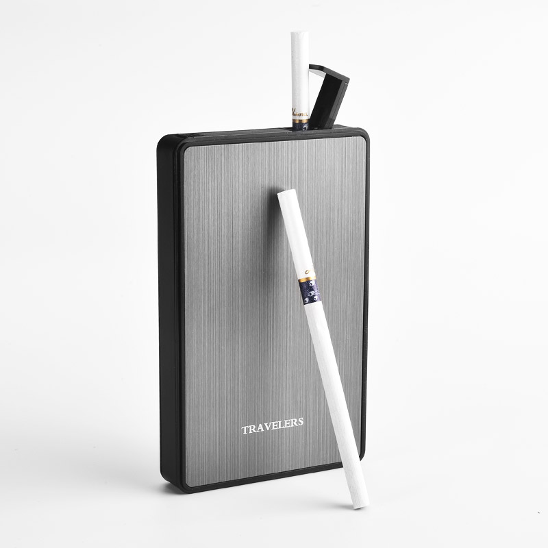 2020 г., китайский производитель, 20 шт., портсигар с usb-зажигалкой, оптовая продажа, логотип под заказ, портсигар