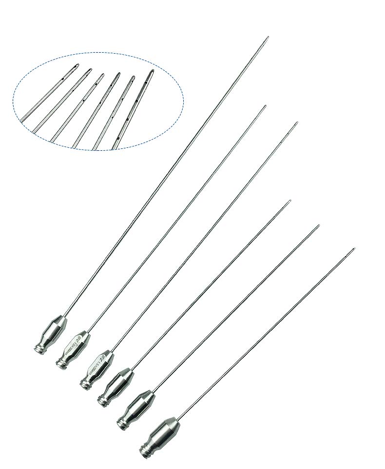 6pcs Water Injection Cannulas Liposuction 10holes Water Infiltration Cannulas Needles Liposuction Instrument tools autoclavable