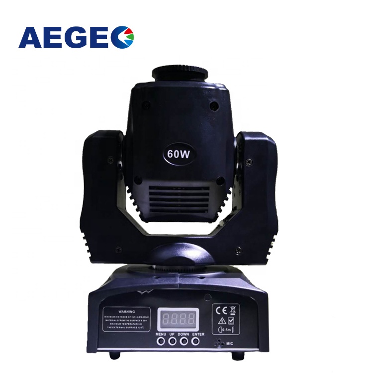 Hot sell 8 color gobo 60w led spot stage lights moving head led
