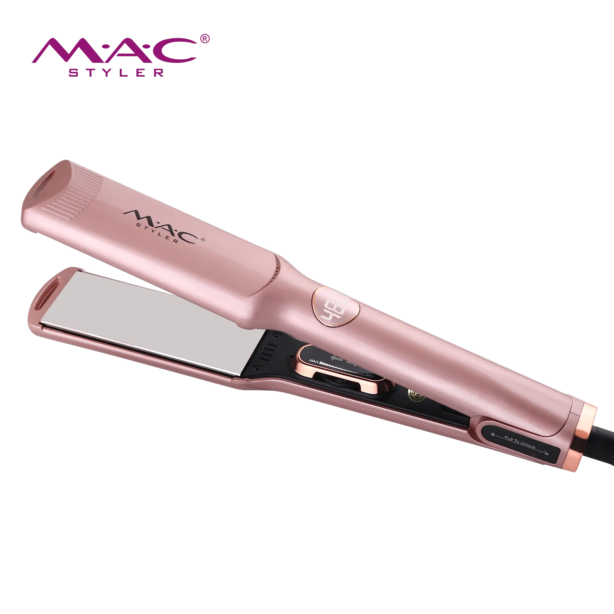 MAC Professional Salon Hair Straightener Argan Oil Tourmaline Ceramic Titanium Straightening Flat Iron for Healthy Styling