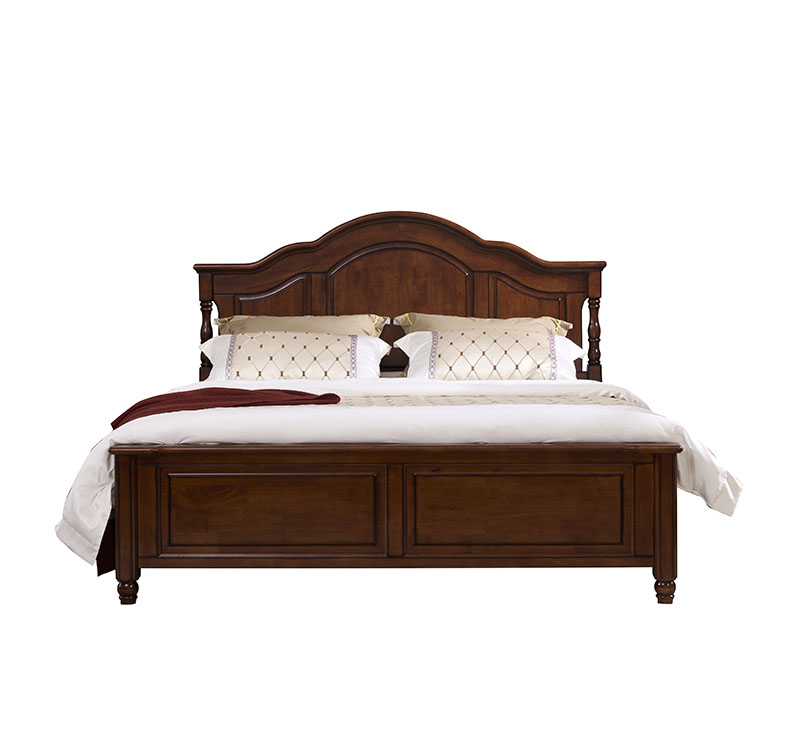 New products ideas 2024 king bed frame master bedroom furniture sets solid wood bed king size double bed antique furniture