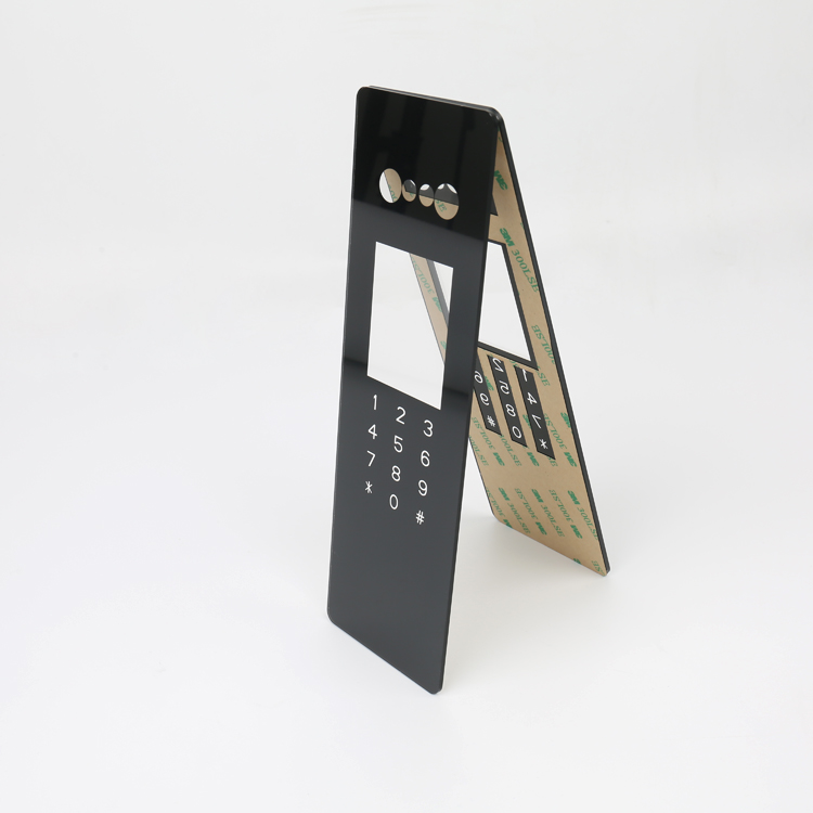 Factory price acrylic for smart lock polycarbonate front sticker membrane panel multi color