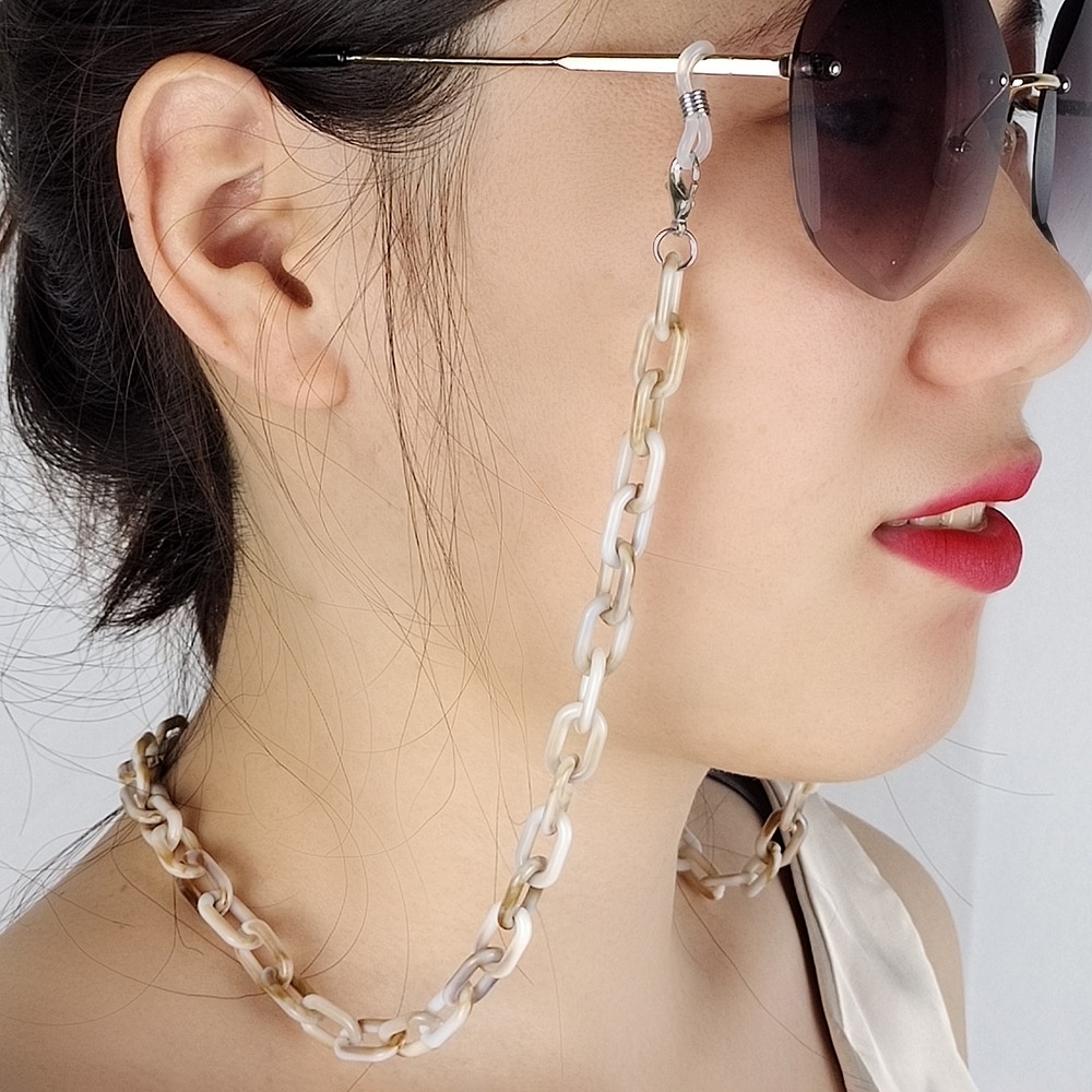 R.Gem. Acrylic Long Lanyard Eyeglass Chain Sunglass Strap Holder Eyewear Accessories