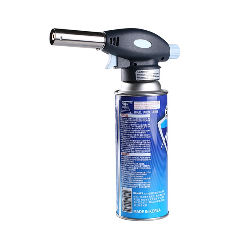 Logo Creative household tools Butane Gas Burner Baking Welding BBQ Outdoor Flame Gun Automatic Ignition Lighter