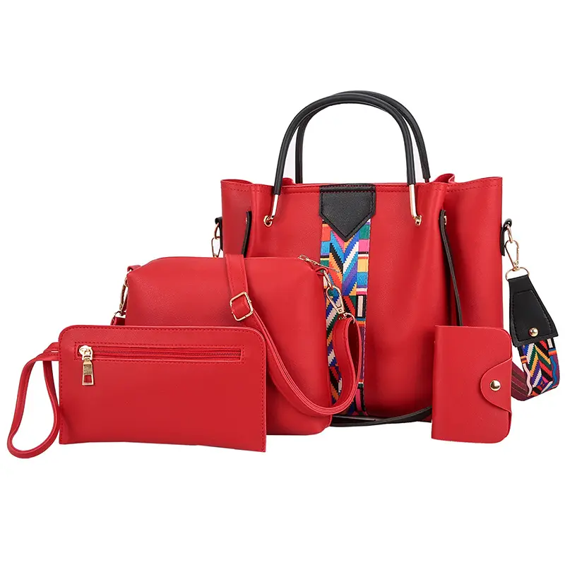 Wholesale Large Capacity Crossbody Bags 4 Pcs/set New Designer Women Shoulder Bags Female Ladies Hand Bags Handbags Set