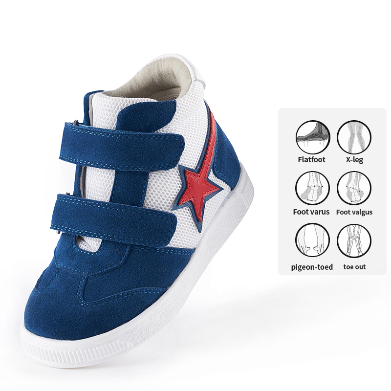 Princepard new autumn children orthopedic shoes pink blue kids sport shoes orthopedic toe