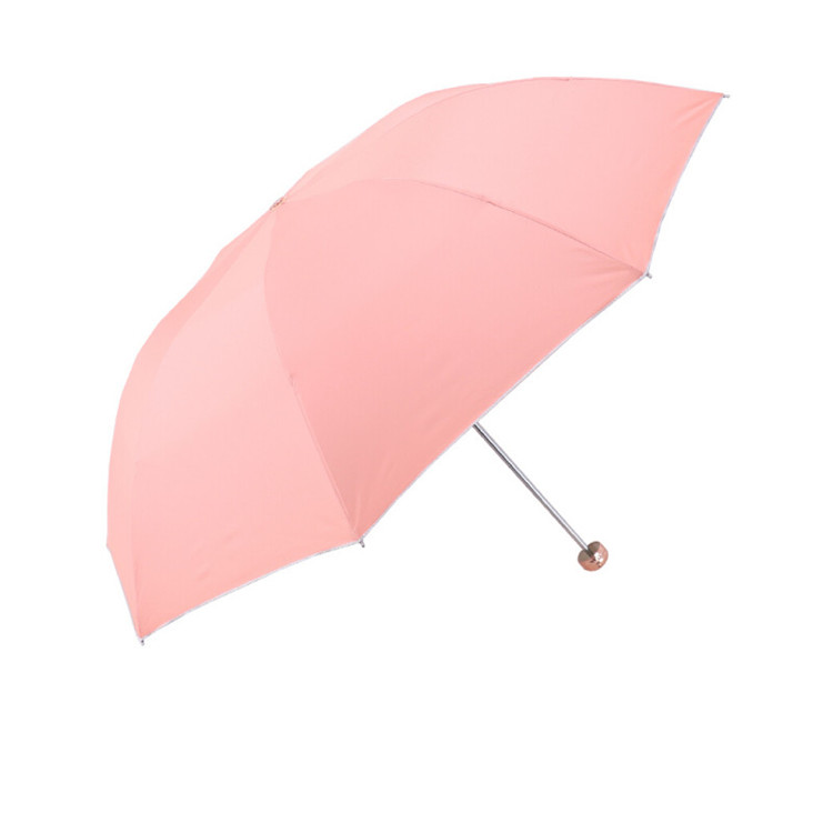 Factory quality 21 inch 3 folding umbrellas Inches 8 Ribs Fold Open And Close Umbrella Qualified Supplier