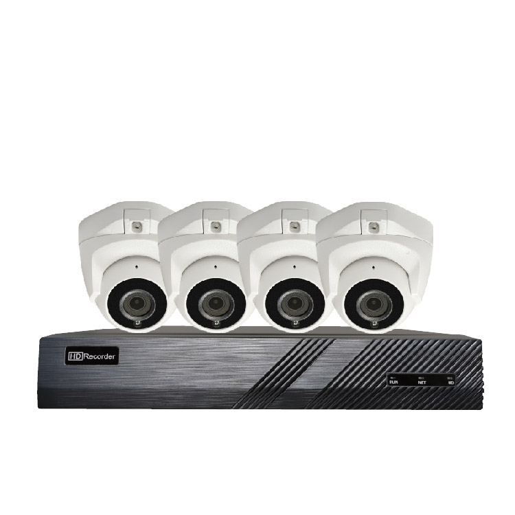 UIN 8ch 4K Высокая четкость выхода NVR с 4 мегапиксельной POE IP-камерой 30m IR расстояние H.265 2 ТБ хранилище полный комплект камер