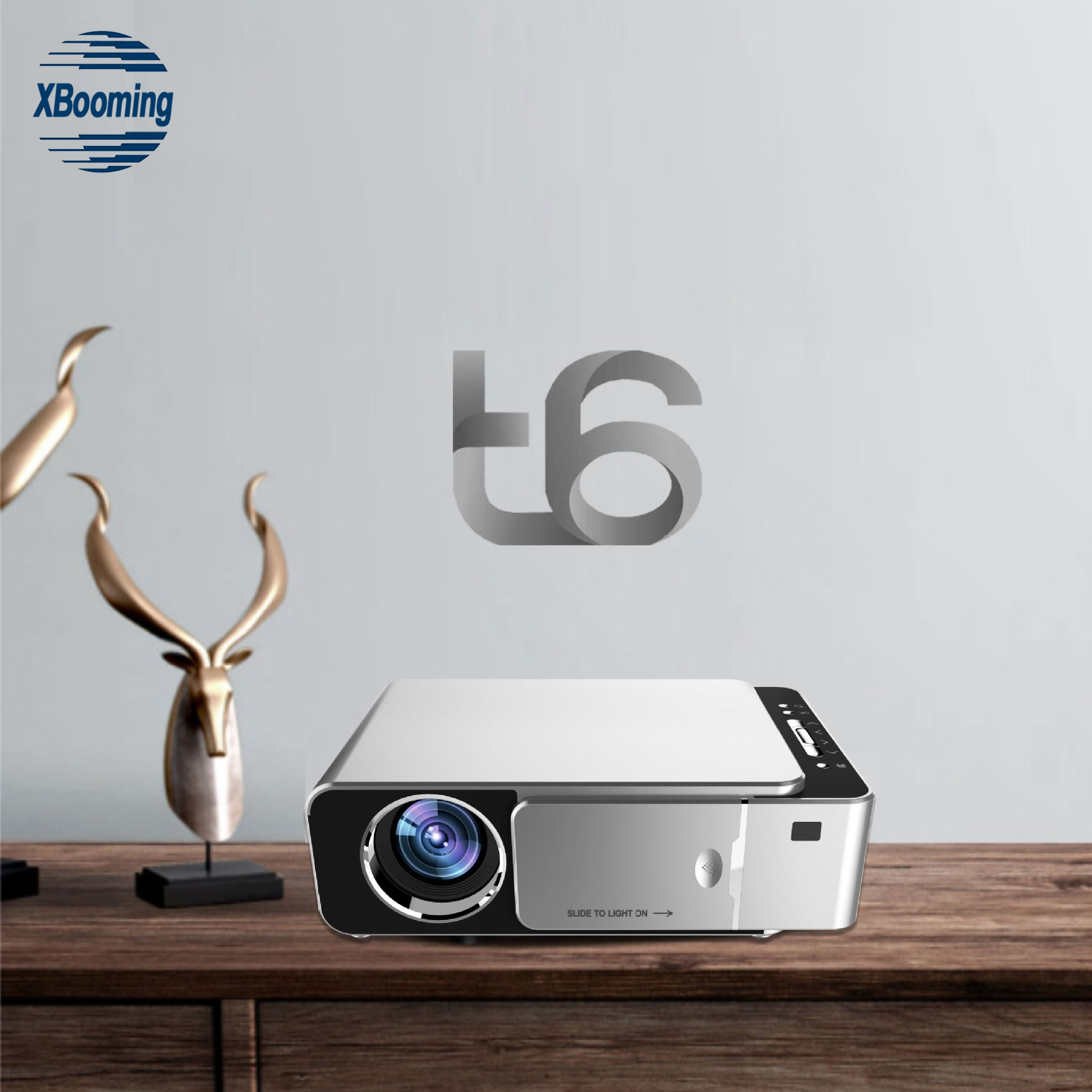 2021 New Wholesale LCD 3500 Lumens Home Coffee Office mini projectors 4k T6 laser phone projector