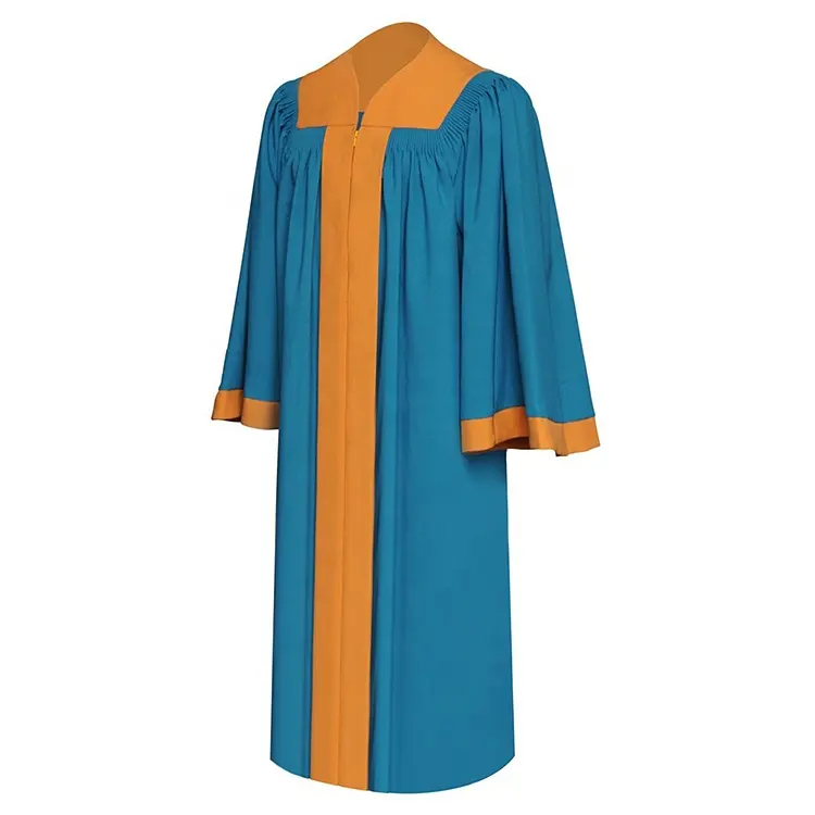 Good Quality Protestant Choir Robe Baptismal Gown Church Chior for Unisex Clergy Robe Pulpit Robe Choral Attire 100% Polyester