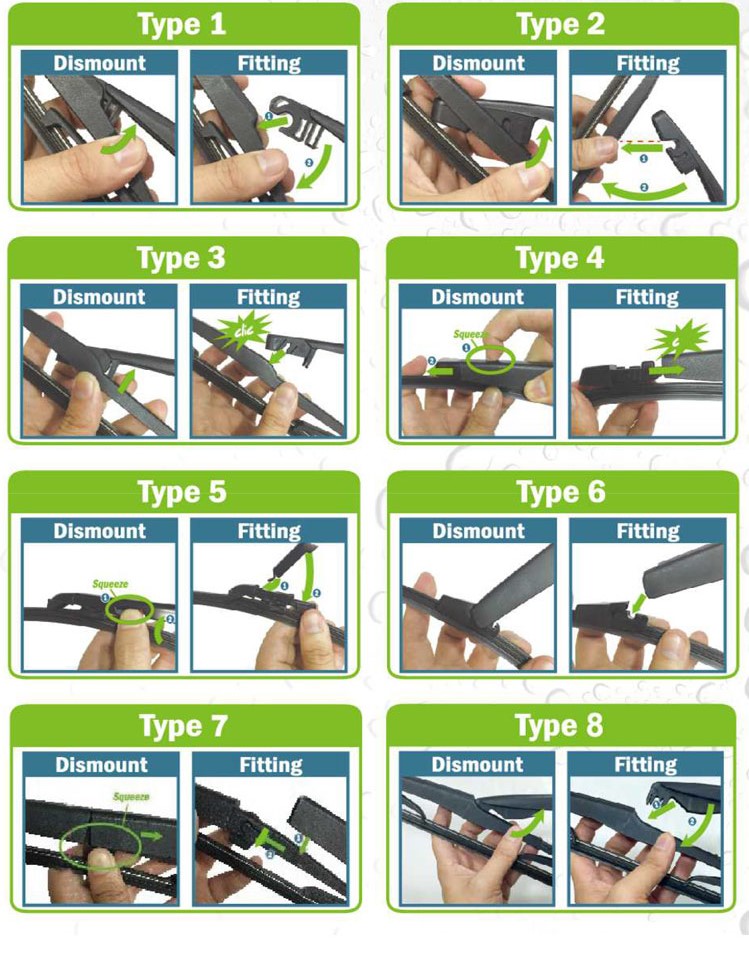 Trade price Car Rear windshield wiper Kit For Toyota IQ 2007