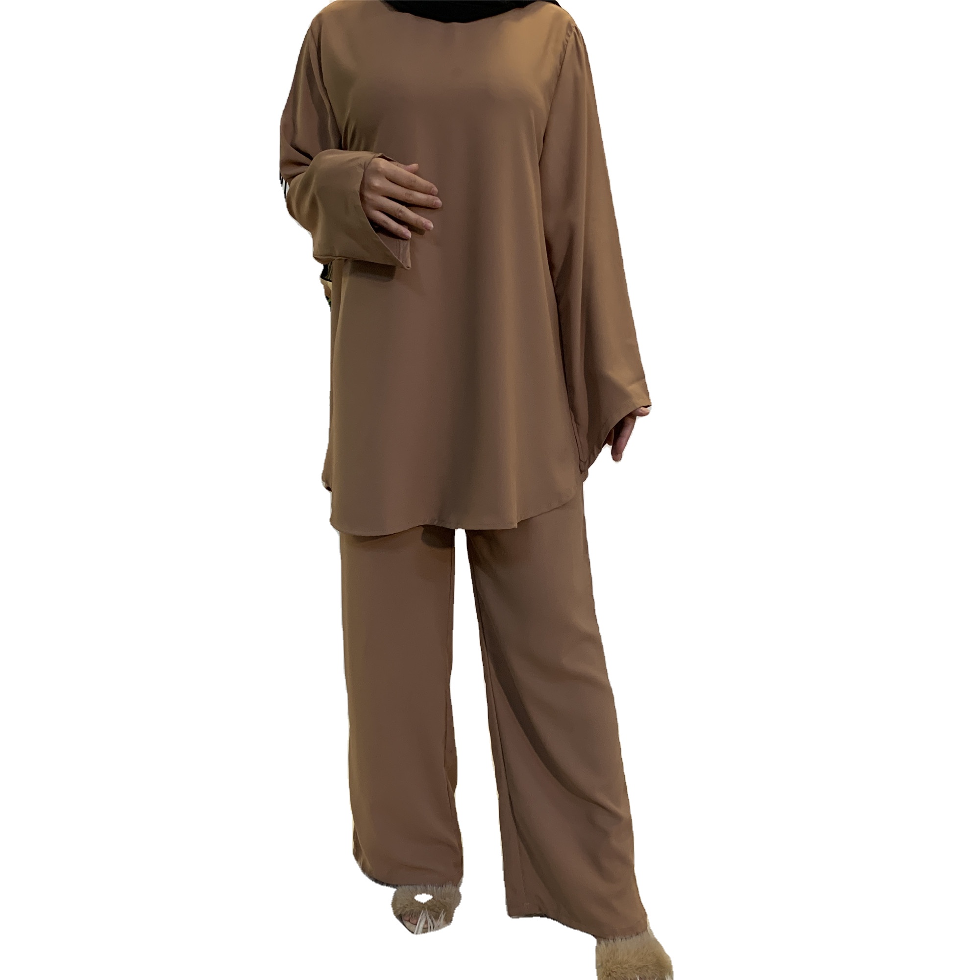 HJ Wholesale Shalwar Islamic Clothing Abaya Women Pray Set Muslim 2 Piece