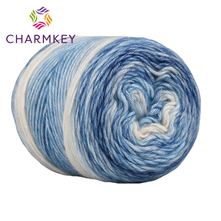 wholesale 100g mohair cake yarn acrylic cotton yarn crochet for knitting