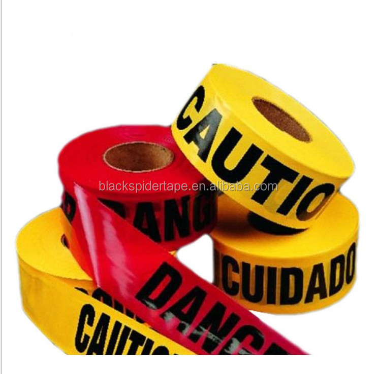 factory sale Yellow Black PVC Warning Tape for floor marking