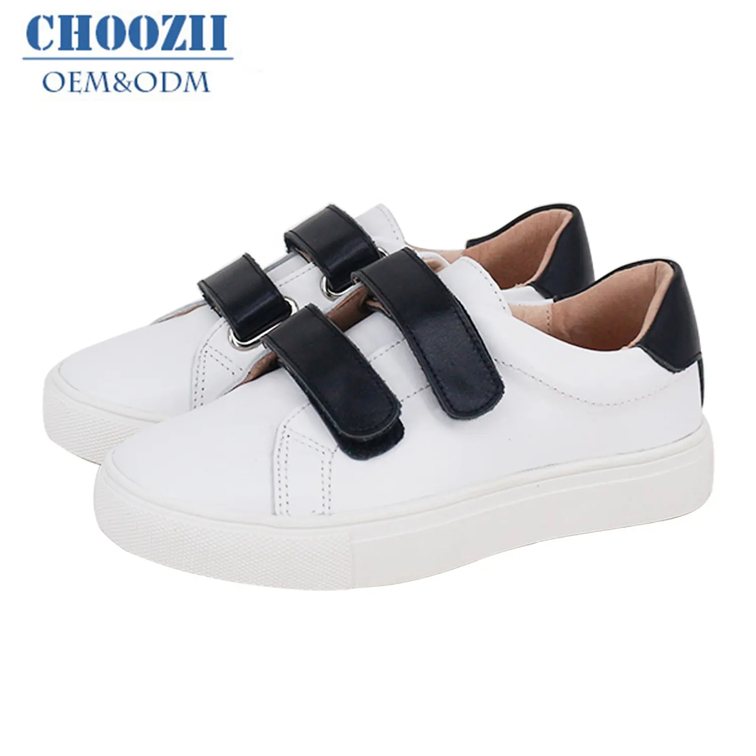 Choozii New Fashion Hot Selling Kids Genuine Leather Breathable Casual Sneaker Shoes