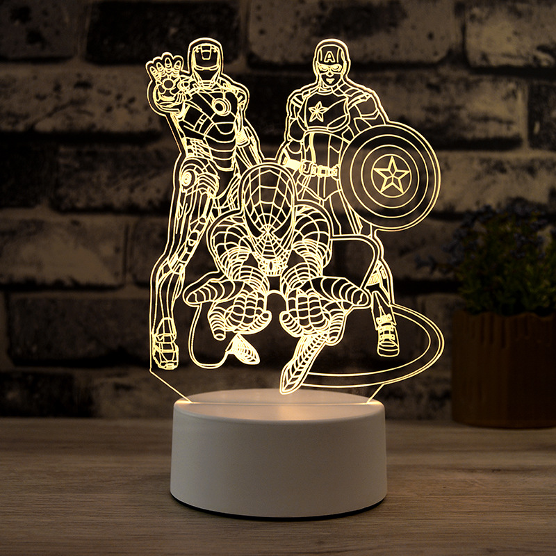 Sheesh Fashionable 3D Night Light RGB Changeable Mood Lamp LED Light Decorative Table Lamp Children Christmas Holiday Gift