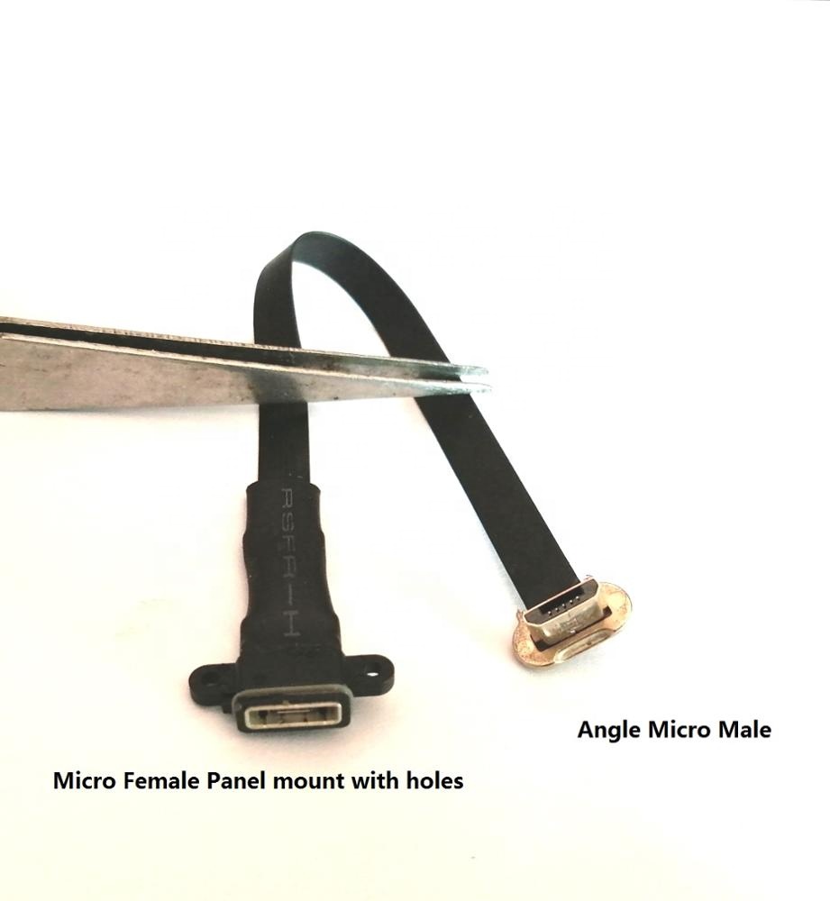 FFC Micro USB FPV плоский тонкий ленточный FPC Кабель Micro female