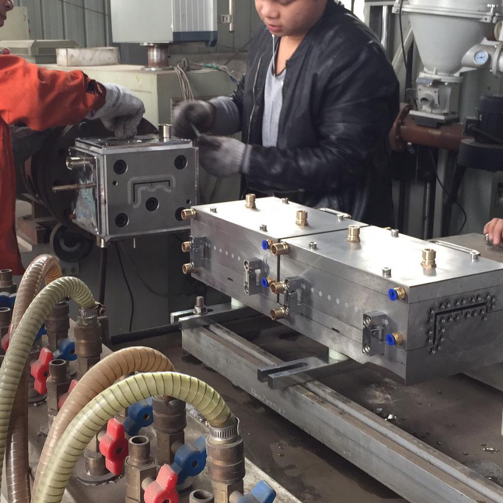 PVC plastic extrusion die machine