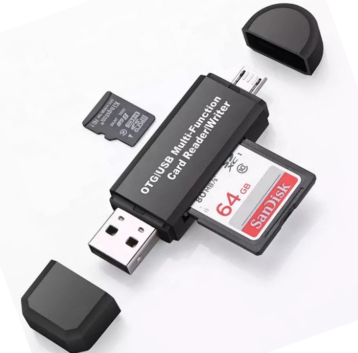 Считыватель магнитных карт OTG USB 2,0, многофункциональный считыватель/записывающее устройство для мобильных телефонов и ПК