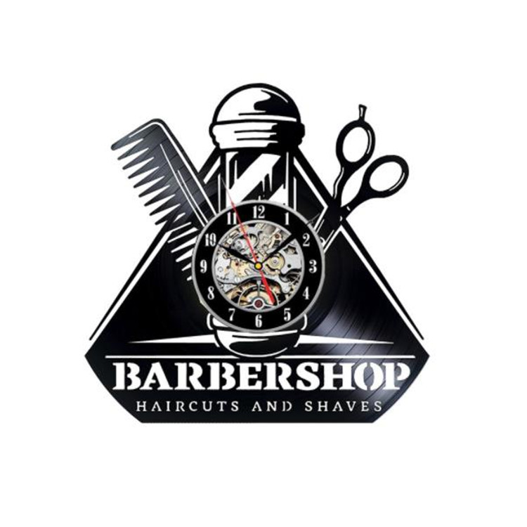 Настенные часы Barbershop для маникюрного салона, современный дизайн, 3D украшение для салона красоты