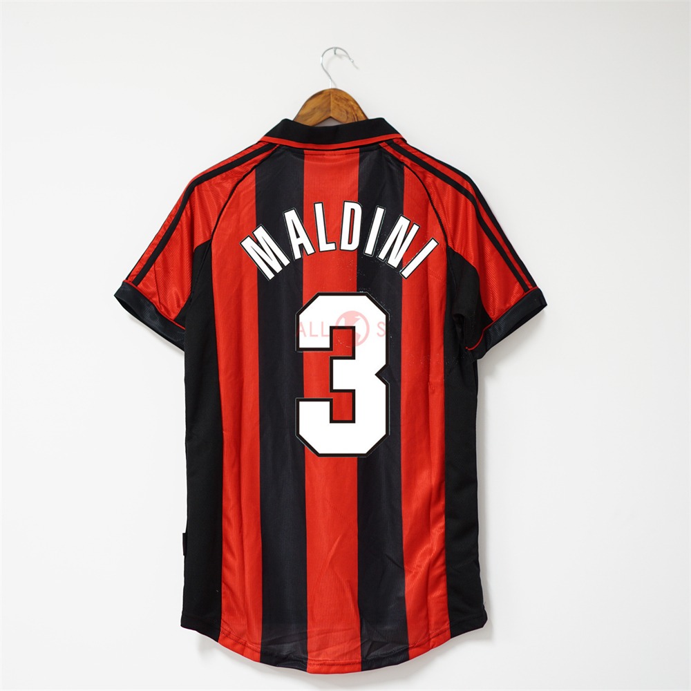 maldini vintage soccer jersey old school football men shirts wholesale cheap retro shirts