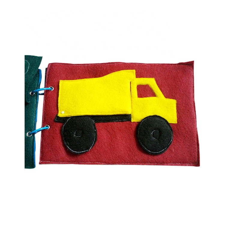 Handmade Activity busy book baby educational quiet felt book