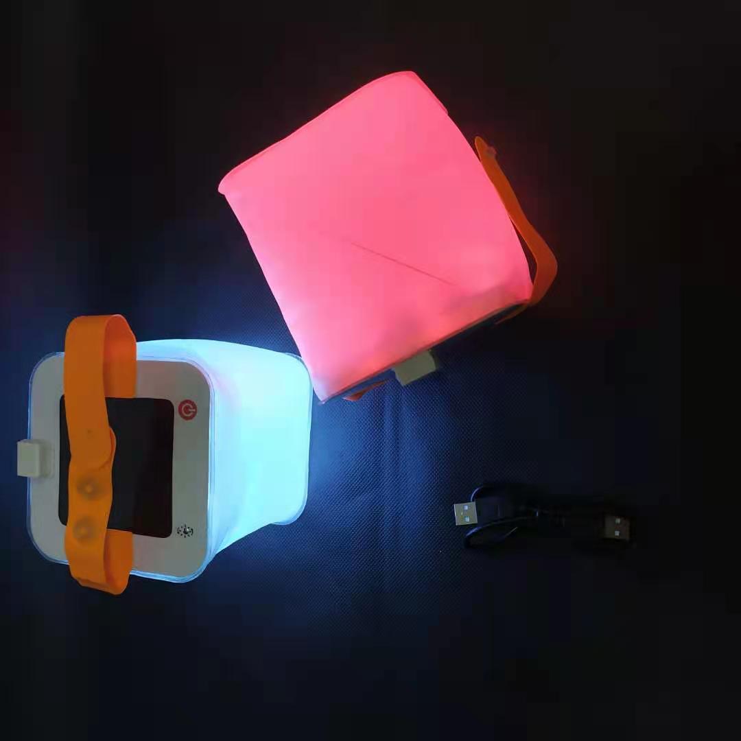 Hot Inflatable Tend LED Light Waterproof Hiking Folding Solar Portable Camping Lantern White/RGB Led Lantern Light
