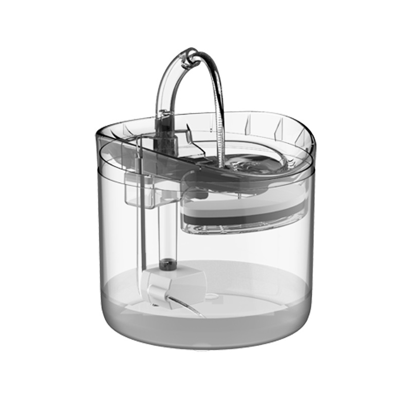 1.8L/60,9 oz автоматический фонтан воды кота с кран dogtransparent пьяница ПЭТ фонтан воды с фильтрами датчик