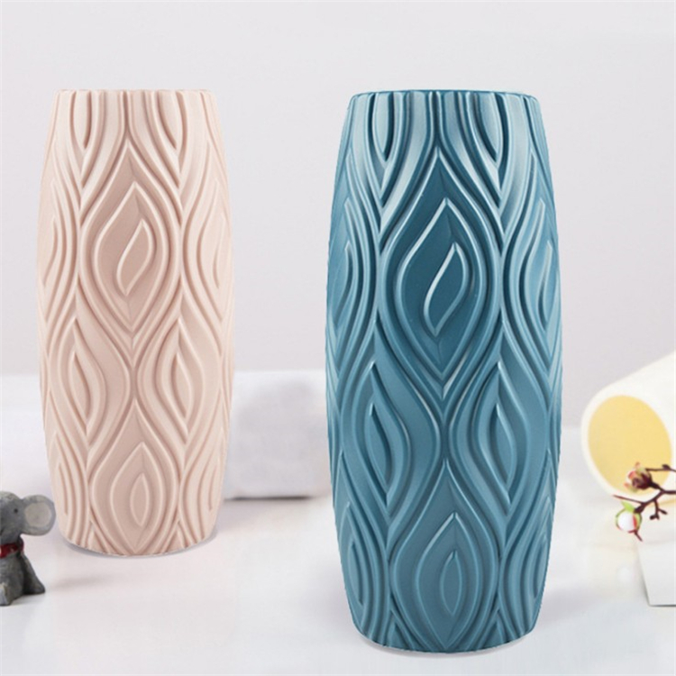 Camellia Ornaments Dry and Wet Flower Jardiniere Creative Nordic Color Plastic Flower Vase