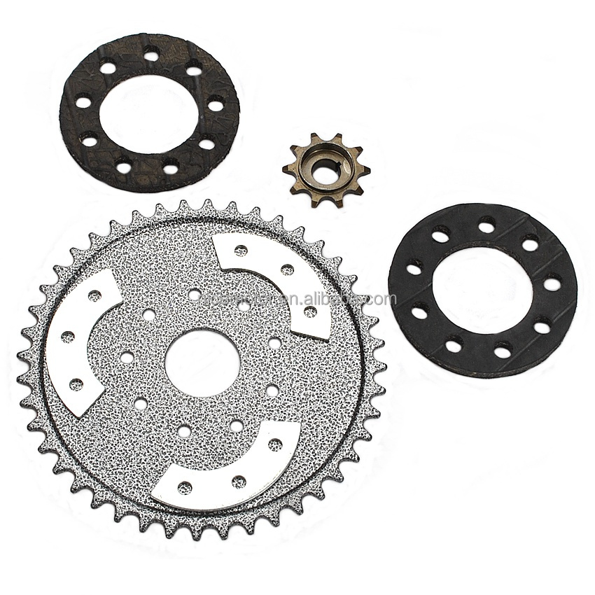 44T Sprocket +Rubber gasket Kit 2 Stroke 60cc 80cc Used for bicycle modification engine