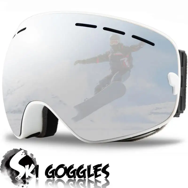 Ski Snowboard Goggles Professional Snow Wide Angle Glasses With Double Layers Anti-Fog UV400 Men Women Snowmobile Ski Googles