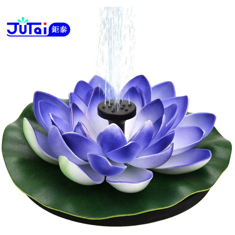Производители поставляют насос для фонтанов на солнечных батареях Lotus со светодиодной подсветкой для сада/ландшафта