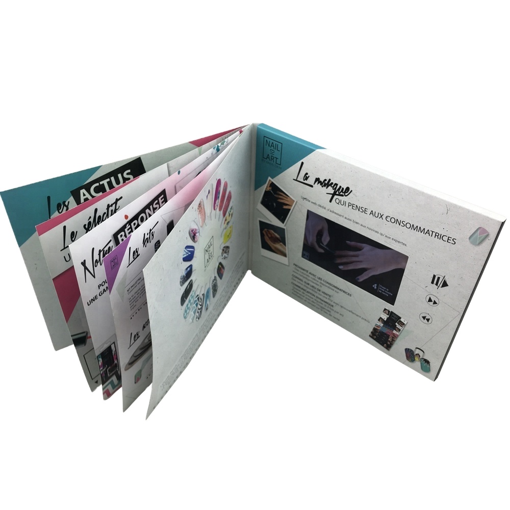 Cote Best Seller China LCD Video Book 5 Inch Greeting Card For Shop