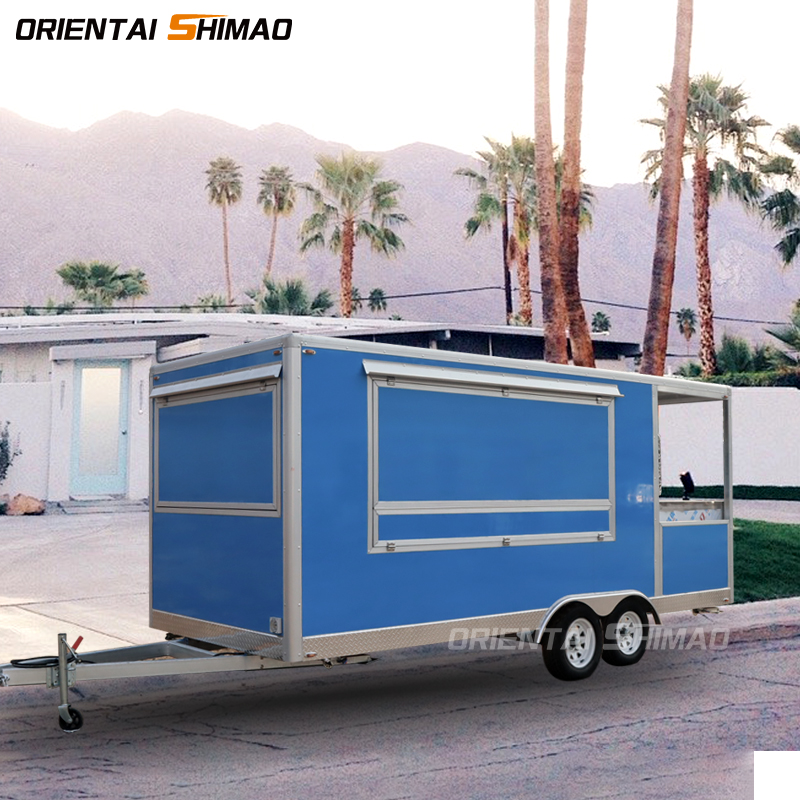 Galvanized Multifunctional Food Truck for Sale Concession Food Trailer Best Designed Mobile Winery Food Trailer for Sale Chips