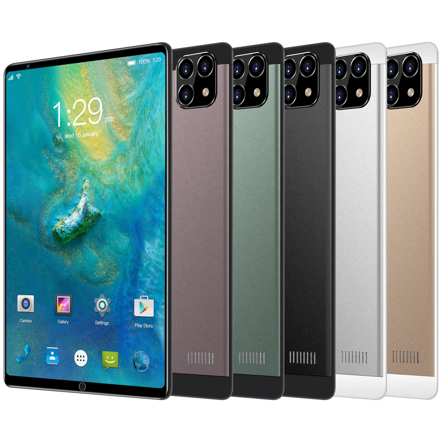 2021 Новое поступление 8 дюймовые 12 + 512 ГБ 10 core 5600 мАч Wi-Fi 5G IPS экран Android 10 система сенсорный датчик поворачивания экрана