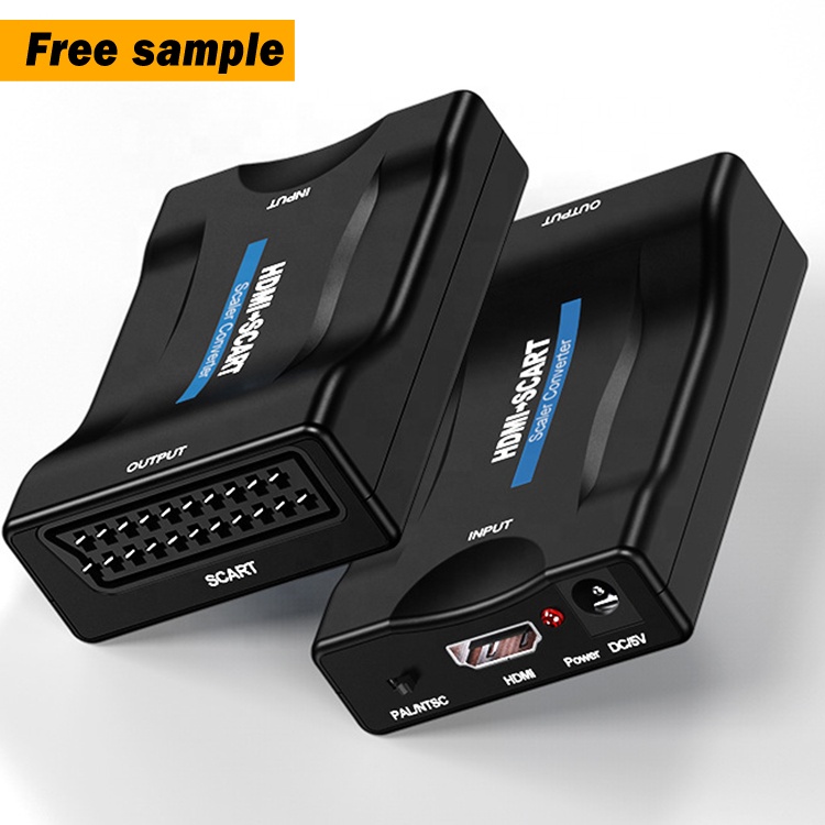Высокое качество 1080P hd 1,3 адаптер мини 300 МГц 10,2 Гбит/с 5v hdmi конвертер SCART