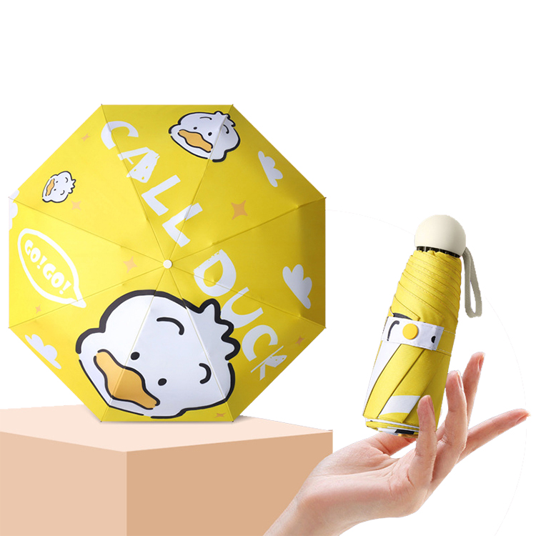Five Folding Light Weight Small Mini Pocket Umbrella for Kids