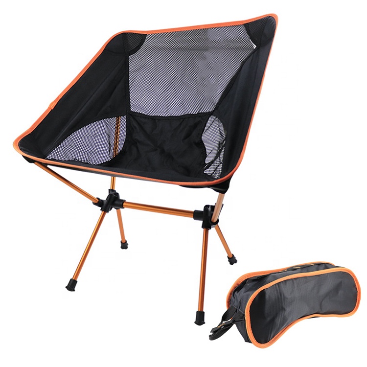 Outdoor Ultralight Portable Folding Fishing Chairs With Carry Bag Heavy Duty 110kg Capacity Camping Foldable Beach Chairs