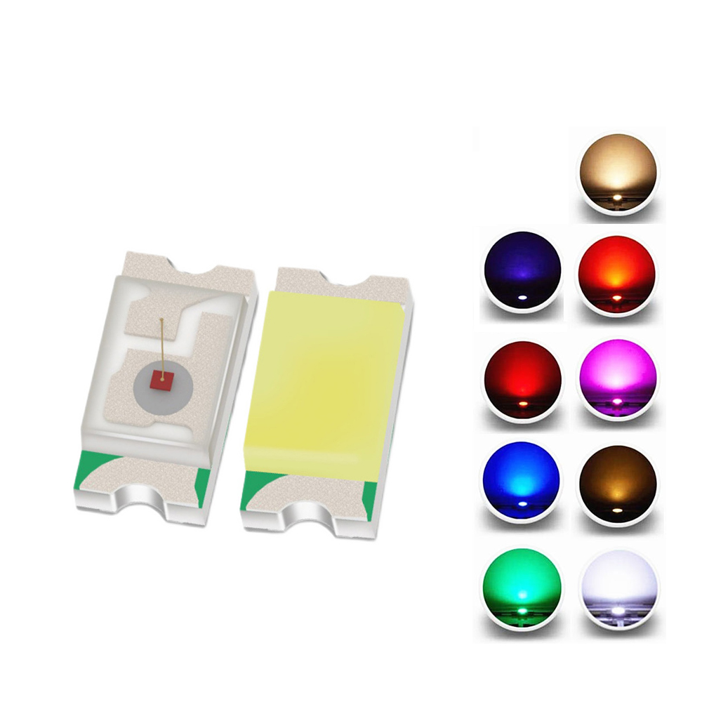 0603 SMD LED Emitting Diode Red Yellow Green White Blue Orange UV Light Bicolor Common Anode Micro PCB Circuit SMT 0603 0606