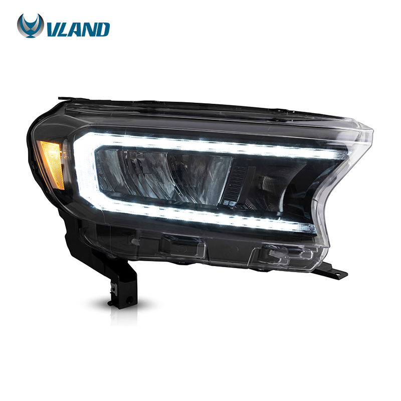 VLAND LED Headlights Factory With Sequential Turn Signal DRL Front Head lamp 2015-UP 2020 For Ford Ranger T6 T7 Head Lights
