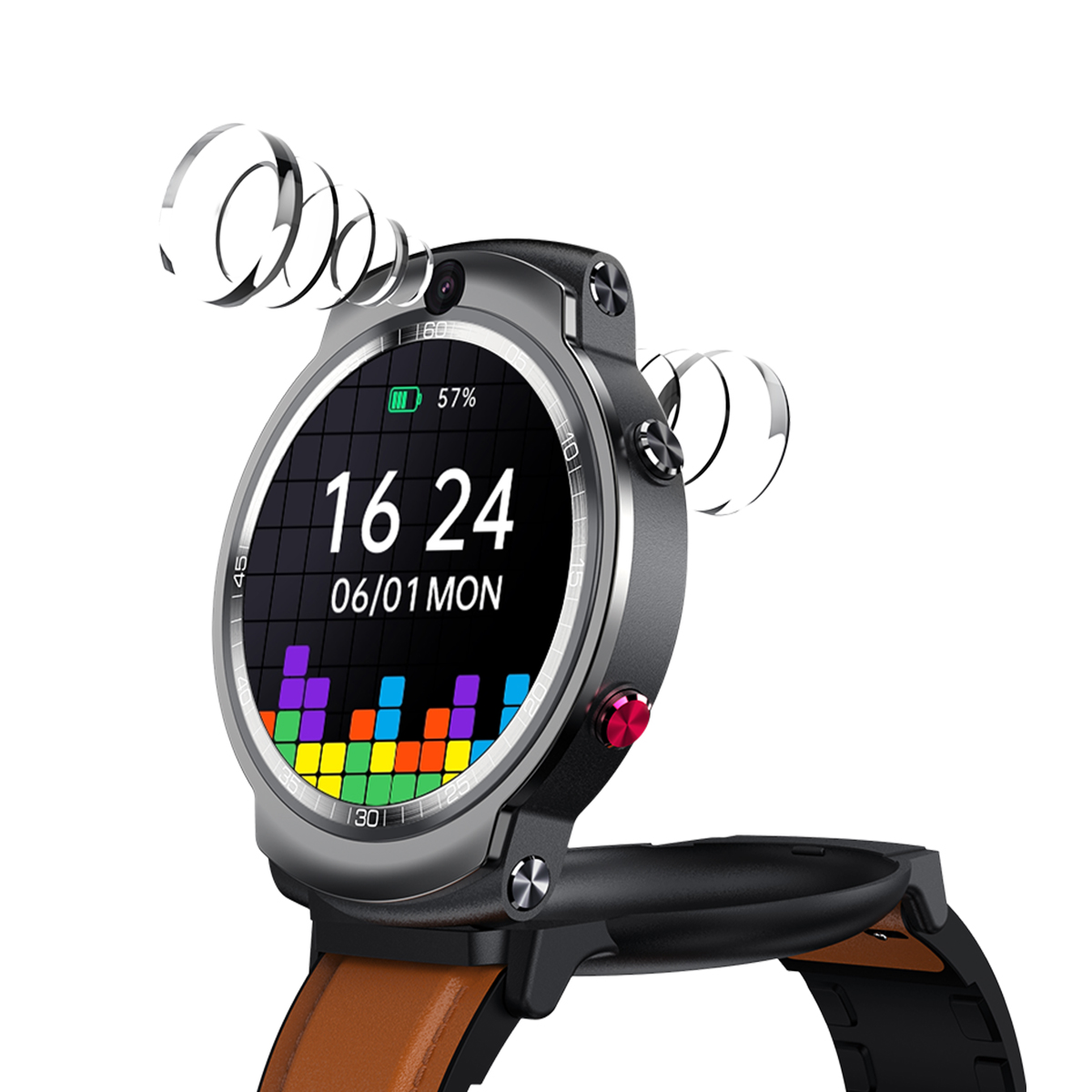 Bluetooth Смарт-часы для фитнеса DM28 4G Android 7,1, Wi-Fi, GPS и здоровье наручный браслет сердечного ритма Sleep Monitor часы для мобильных телефонов