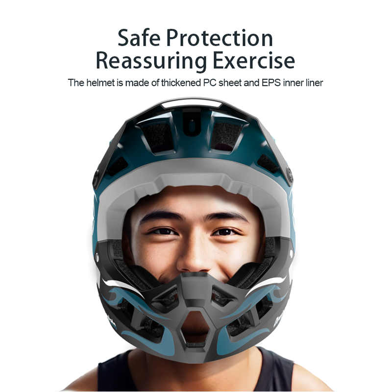 CE EN1078 CPSC1203 Adult Full Face PC Cycling Helmet Sport Style Safety Protective PC Safety Adult Riding helmet
