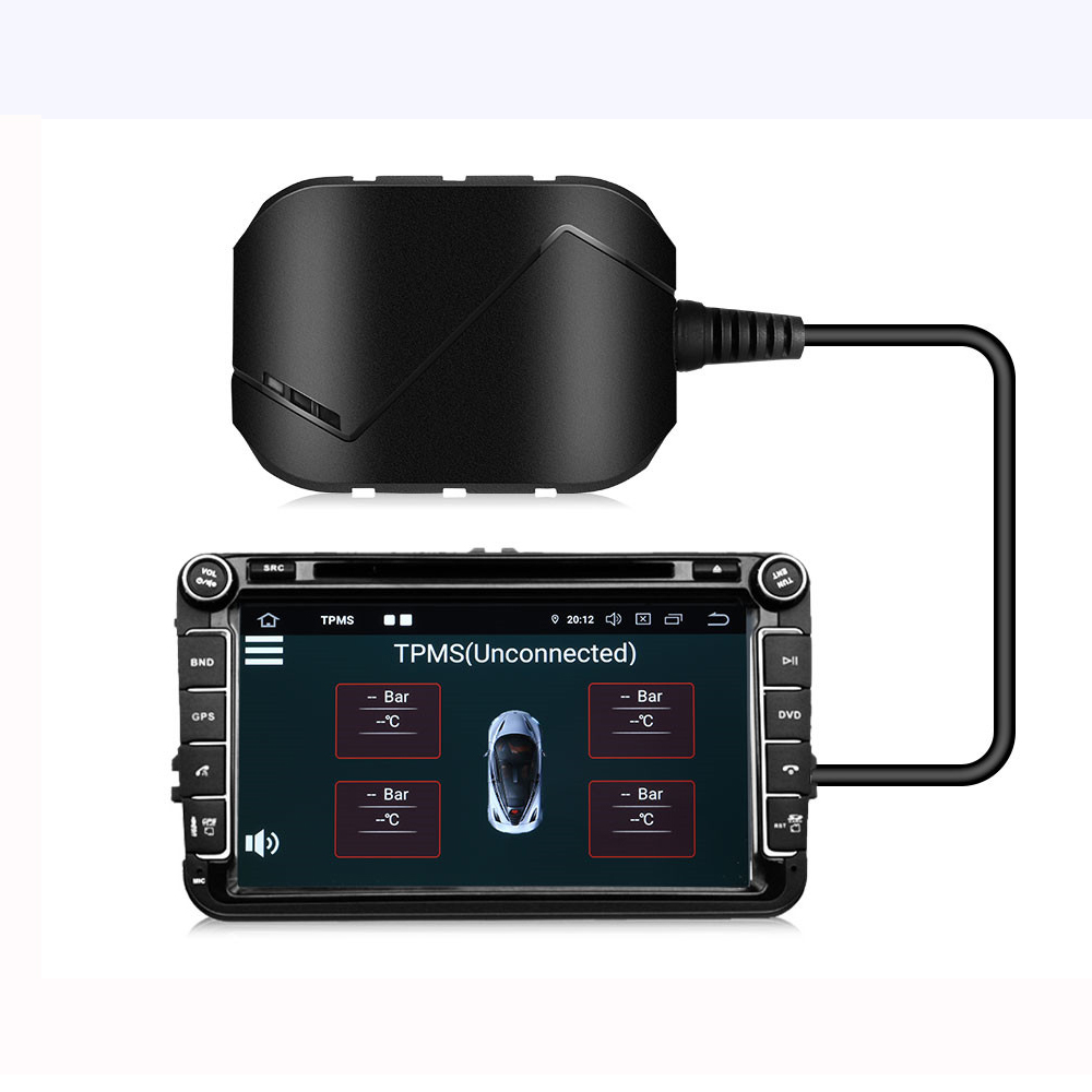 Заводская цена TPMS сенсор Внешний USB приемник Android оригинальный экран дисплей контроль давления в шинах TPMS для автомобиля DVD