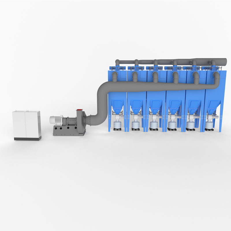 Industrial Vertical Cartridge Pulse Jet Dust Collector with Double Lifespan Filter Cartridge For Goldsmith